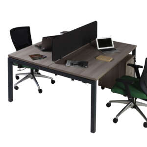 Motto Workstation For Two Persons ,Fabric Partition,With Drawer